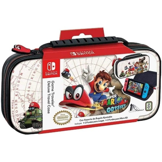 Nintendo Switch Super Mario Odyssey Game-Traveler Deluxe Case