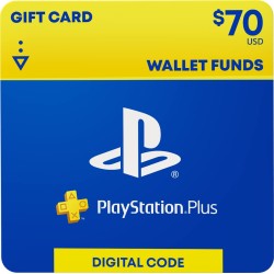 PlayStation Plus – $70 Wallet Funds [Digital Code]