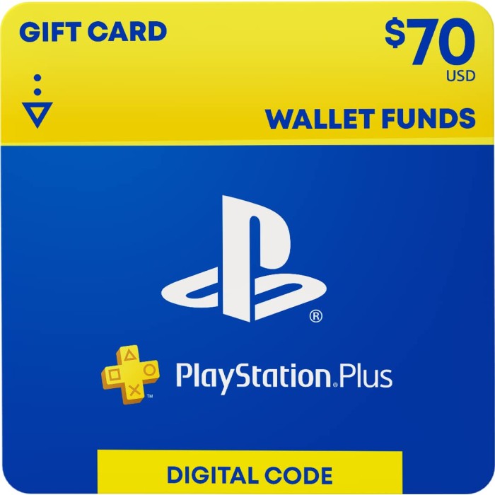 PlayStation Plus – $70 Wallet Funds [Digital Code]