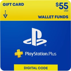 PlayStation Plus – $55 Wallet Funds [Digital Code]