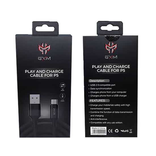 GXM USB-C Charging Cable-for PS5 Controller