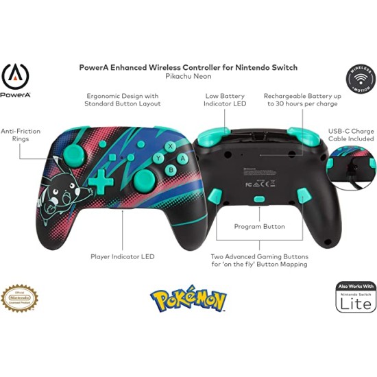 PowerA Pokémon Enhanced Wireless Controller-for Nintendo Switch