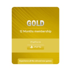 PalmPlus Gold Playstation Membership for PS5 games- 12 months