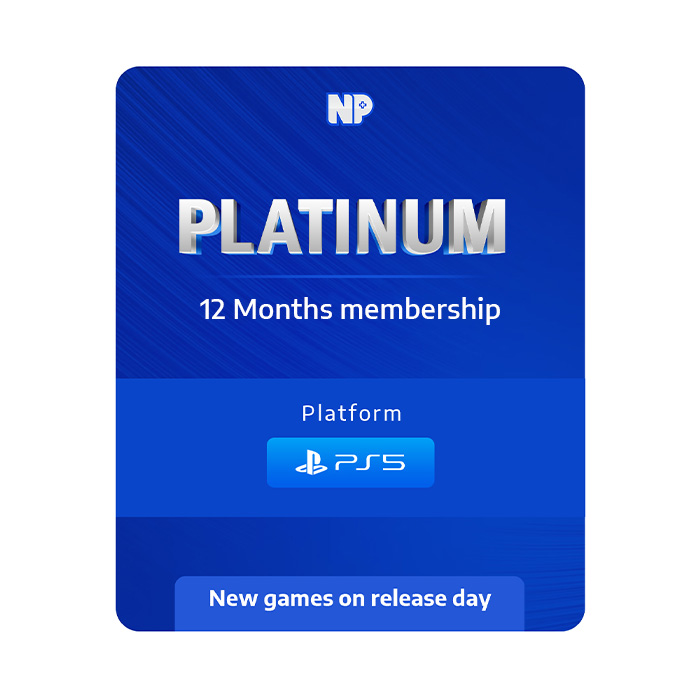 PalmPlus Platinum Playstation Membership for PS5 games- 12 months