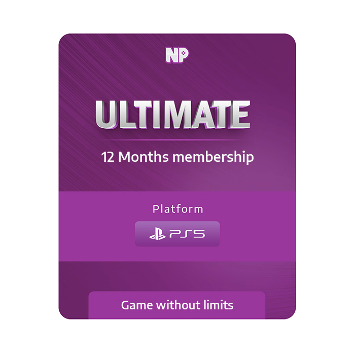 PalmPlus Ultimate Playstation Membership for PS5 games- 12 months