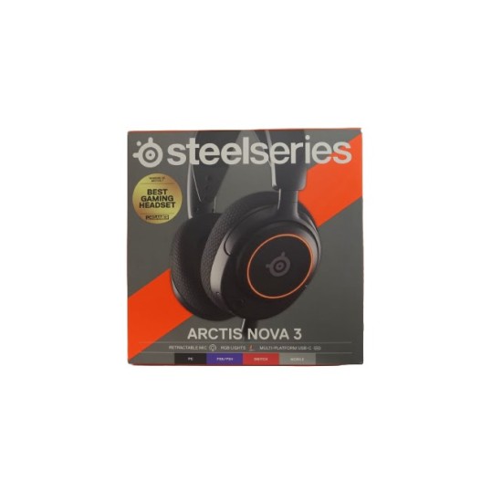 SteelSeries Wired Gaming Headset-Arctis Nova 3 Black