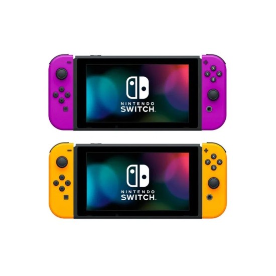 Nintendo (New Version) Neon Purple And Neon Orange Joy-Con