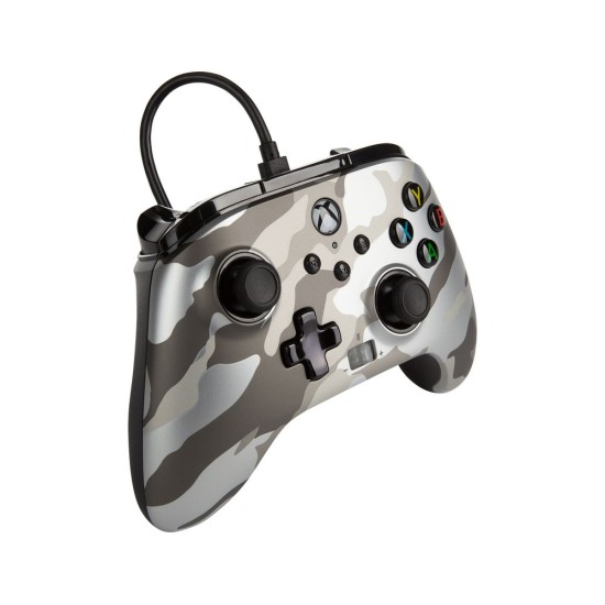 PowerA Enhanced Wired Controller-Metallic White Camo